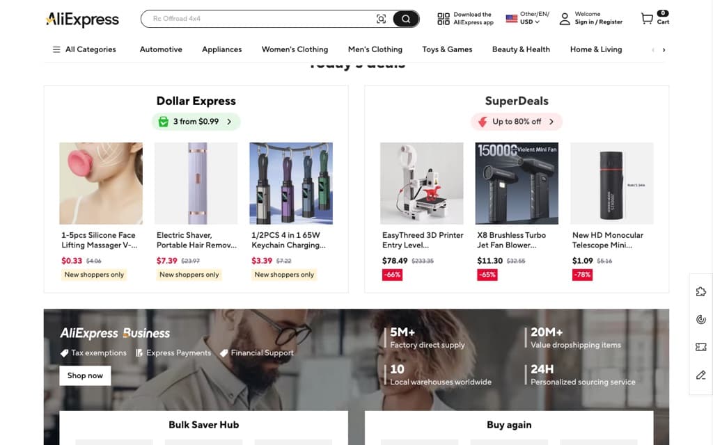 aliexpress.com screenshot