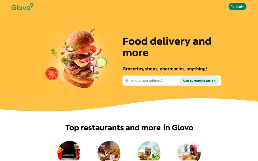 glovoapp.com screenshot
