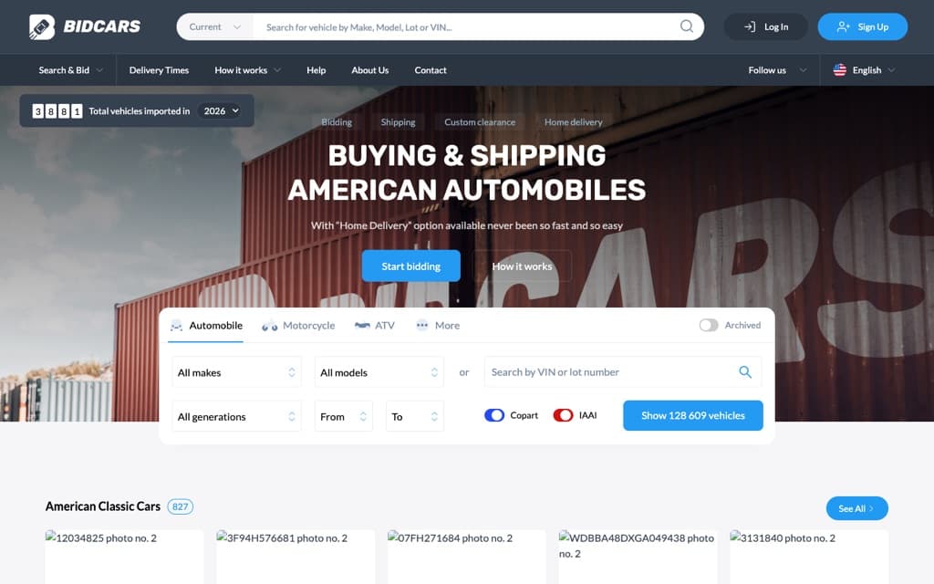 bid.cars screenshot