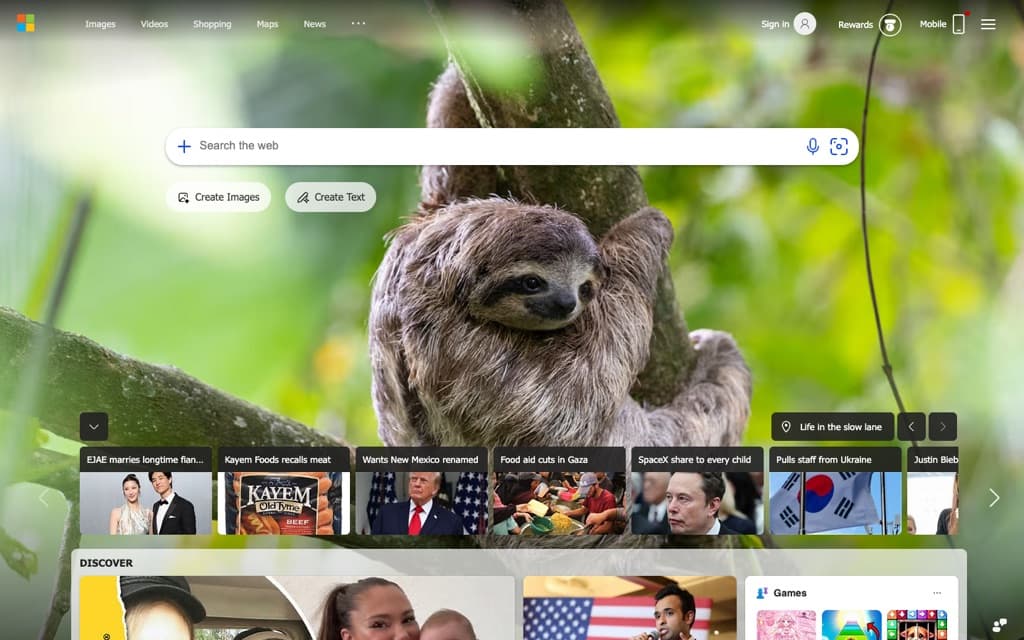 bing.com screenshot