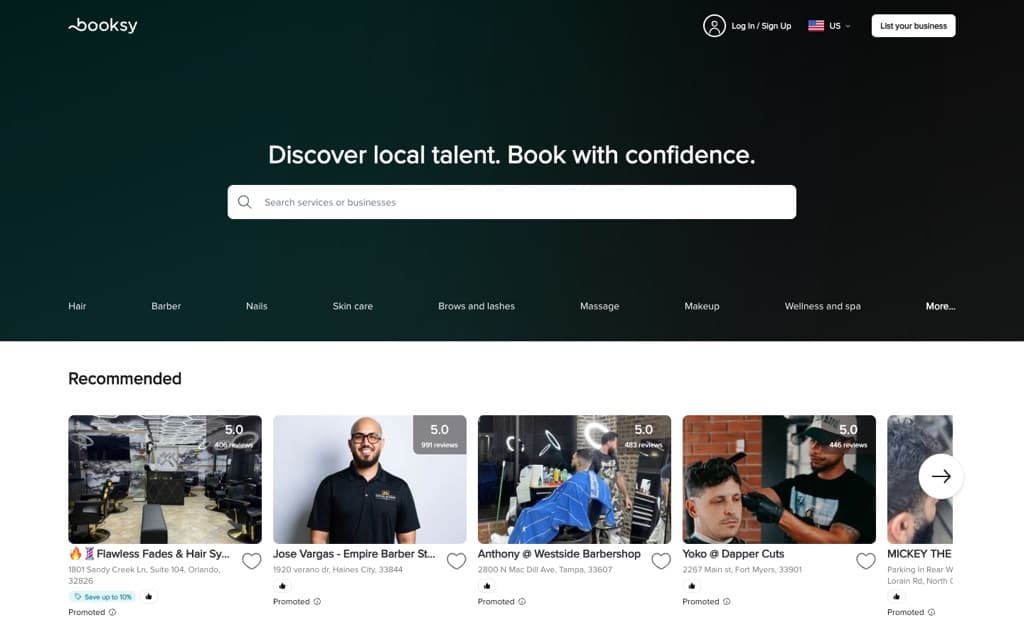 booksy.com screenshot
