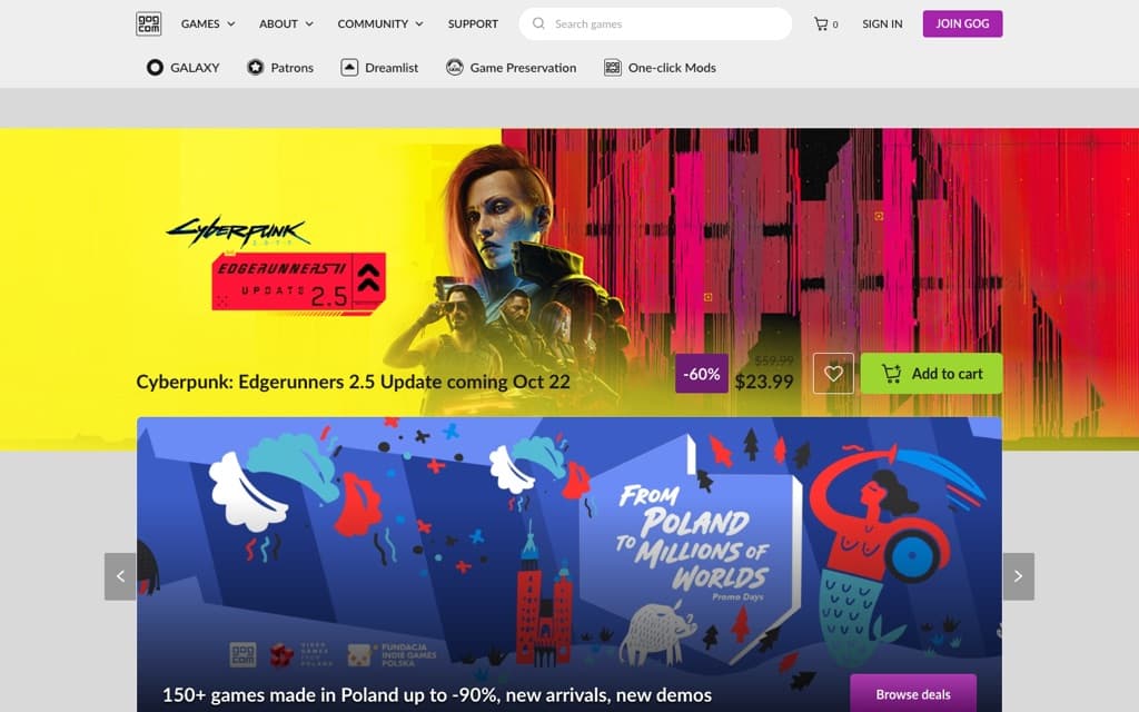 gog.com screenshot